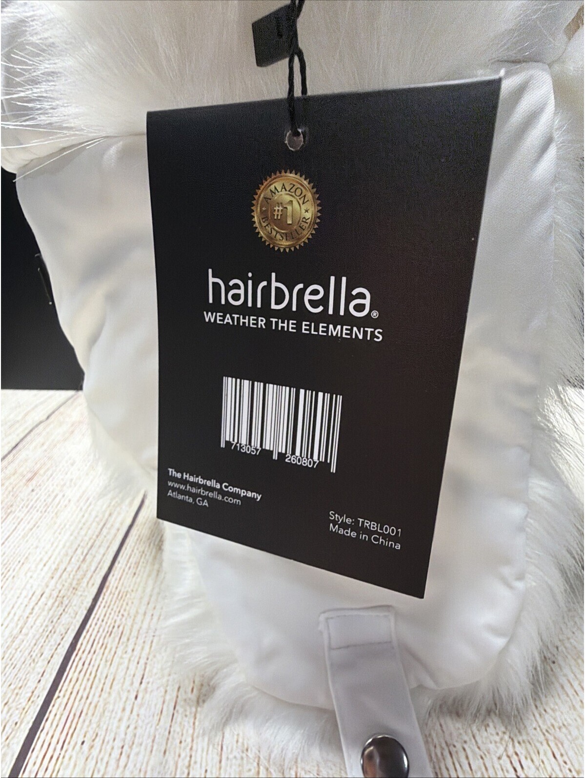 Hairbrella White Trapper Cap Faux Fur — image 6 of 7
